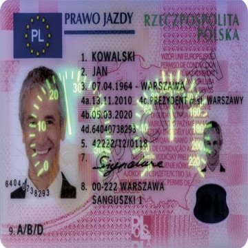 Polish Drivers License Prawo Jazdy